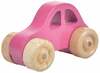 Lükatav mänguasi Wood&Joy Mini Car, 5 cm, roosa