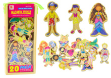 Puidust magnetite komplekt Lean Toys, 20 tk