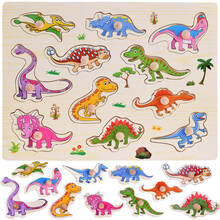 Puidust pusle Jokomisiada dinosaurused ZA4723, 11 tk