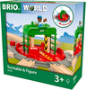 Puidust konstruktor Brio World Turntable & Figure 33476