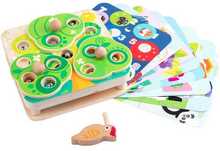 Puidust osavusmäng Tooky Toy püüa ussike 2in1