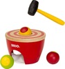 Puidust mänguasi Brio Ball Pounder 30519, punane/kollane/roheline
