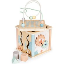 Puidust hariv kuubik Ecotoys 31 cm, mitmevärviline
