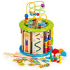 Puidust arendav mängukuubik Ecotoys Educational Cube, 33.5 cm, mitmevärviline
