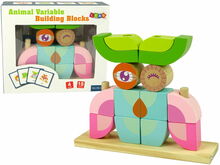 Puidust klotsid Lean Toys 3D Owl