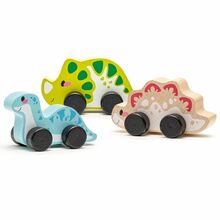 Puidust autod Cubika rõõmsad dinosaurused 15597