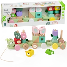 Puidust pusle Classic World Montessori Train Caterpillar