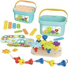 Montessori mäng Woopie Construction BOX Motor 12in1, roheline