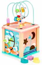 Puidust tegevuskuubik Ecotoys Dino HM015471