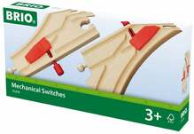 Rööbastee osad Brio Mechanical Switches 33344, pruun
