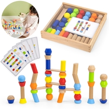 Puidust geomeetriline pusle Viga Toys 52 tk