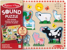Pusle Melissa & Doug Farm Animals Sound Puzzle, 8 tk