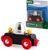 Puidust rongivagun Brio Bell Wagon 33749, must/punane