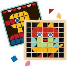 Puidust mosaiikpuzzle Montessori Tooky Toys