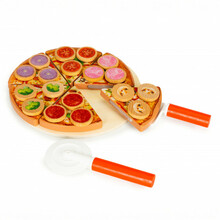 Puidust pitsa lõikamiseks Velcro ECO TOYS TL733030, 27 tk