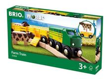 Mängurong Brio Farm Train 33404, kollane/roheline