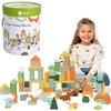 Puidust klotside komplekt Classicworld Mets, 100 tk