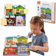 Puidust manipuleerimislaud Viga Montessori House Locking