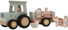 Puidust traktor haagisega Little Dutch Little Farm LD7149