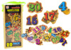 Puidust magnetnumbrite komplekt Lean Toys, 20 tk