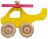 Lükatav mänguasi Wood&Joy Mini Helicopter, kollane