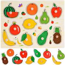 Puidust pusle Jokomisiada FRUIT 10 tk ZA4722