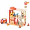 Puidust tuletõrjejaama komplekt Viga Toys, 14-osaline