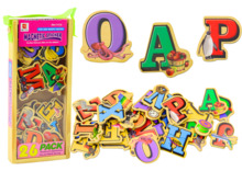 Puidust magnettähestiku komplekt Lean Toys, 26 osa