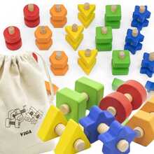 Puidust kruvid ja mutrid Viga Toys