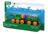 Mängukraana vaguniga Brio Railway 33698, rohe/kollane