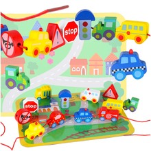 Puidust klotside komplekt sõidukitega Pliuskis.lt