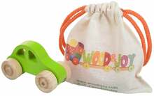 Lükatav mänguasi Wood&Joy Mini Car, 5 cm, roheline