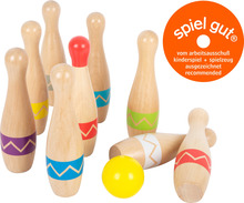 Puidust keeglid Small Foot hoiukotiga