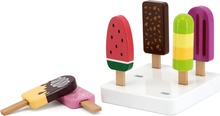 Puidust jäätiste komplekt Viga Toys alusega, 6 tk