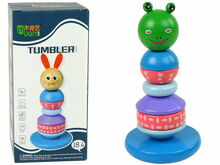 Puidust arendav püramiid Lean Toys Wooden Educational Pyramid, 21 cm, mitmevärviline