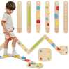 Puidust modulaarne tasakaalurada Viga Toys Sensorinis