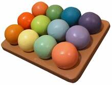 Arendav mänguasi Wood&Joy Pastel Colour Balls, mitmevärviline