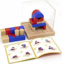 Puidust konstruktor Viga 3D Building 44659, erinevad värvid, 26 tk