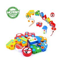 Puidust plokid Woopie Transport, 13 tk