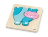Puidust pusle Viga First toddler puzzle 59932, jõehobu