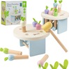 Puidust mänguasi Classic World porgandite haamriga löömine, 8 tk