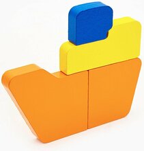 Arendav mänguasi Wood&Joy Ship 3 cm, 4 tk, erinevad värvid
