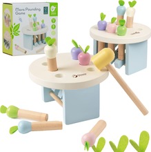 Puidust mänguasi Classic World porgandite haamriga löömine, 8 tk