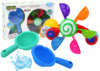 Vannimänguasjade komplekt Lean Toys, Rotating Bath, erinevad värvid