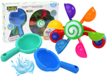 Vannimänguasjade komplekt Lean Toys, Rotating Bath, erinevad värvid