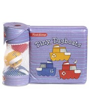 Vannimänguasi, raamatu ja mänguasjade komplekt Melissa & Doug Tiny Tugboats, lilla