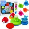 Interaktiivne vannimänguasjade komplekt Lean Toys Fountain Animals Cups, 18m+