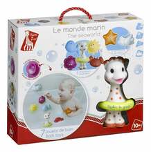 Vannimänguasjade komplekt Vulli Sophie la girafe Fresh Touch 523428, 7 tk, erinevad värvid