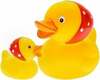 Vannimänguasjade komplekt Hencz MomsCare Ducklings 805, punane/kollane, 2 tk
