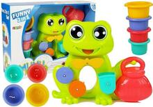 Vannimänguasjade komplekt Lean Toys konna kosk + ämbrid, erinevad värvid